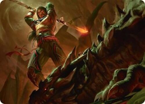 Sarkhan's Resolve Art Card (18/54) [Tarkir: Dragonstorm Art Series] | Exor Games Truro