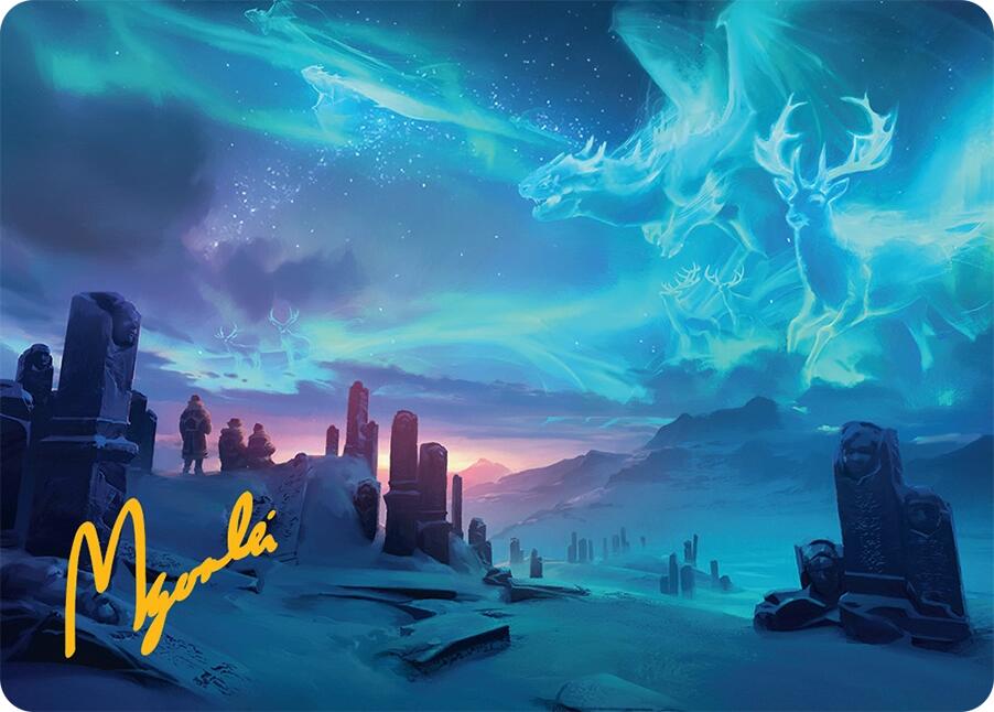Auroral Procession Art Card (20/54) (Gold-Stamped Signature) [Tarkir: Dragonstorm Art Series] | Exor Games Truro