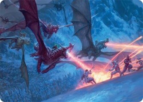 Dragonback Assault Art Card (22/54) [Tarkir: Dragonstorm Art Series] | Exor Games Truro