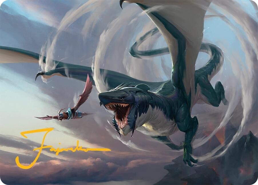 Whirlwing Stormbrood Art Card (27/54) (Gold-Stamped Signature) [Tarkir: Dragonstorm Art Series] | Exor Games Truro