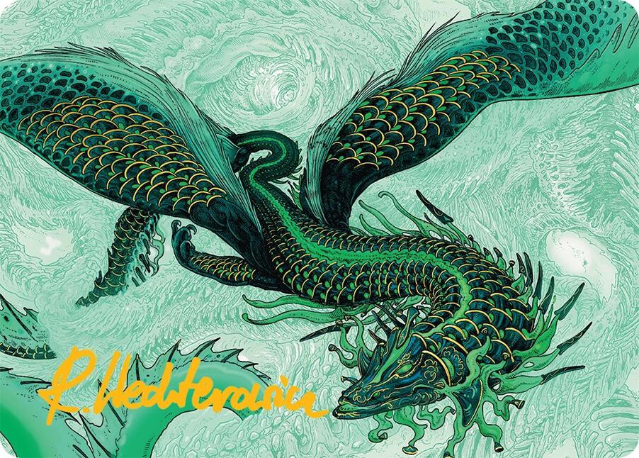 Teval, Arbiter of Virtue Art Card (38/54) (Gold-Stamped Signature) [Tarkir: Dragonstorm Art Series] | Exor Games Truro