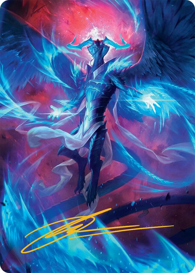 Ugin, Eye of the Storms Art Card (48/54) (Gold-Stamped Signature) [Tarkir: Dragonstorm Art Series] | Exor Games Truro