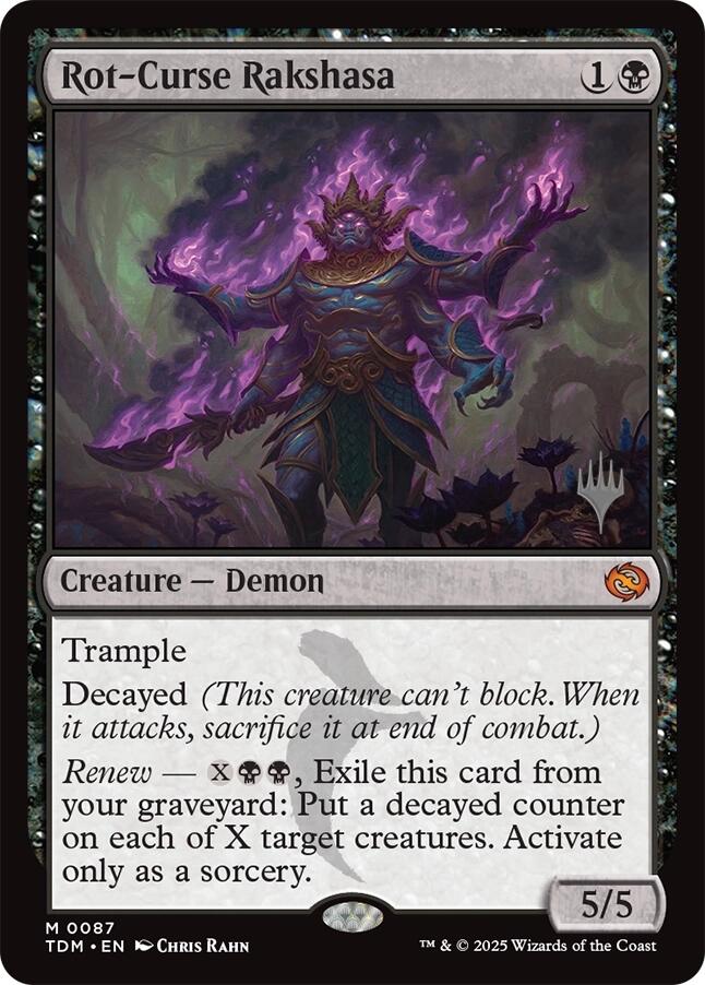 Rot-Curse Rakshasa [Tarkir: Dragonstorm Promos] | Exor Games Truro