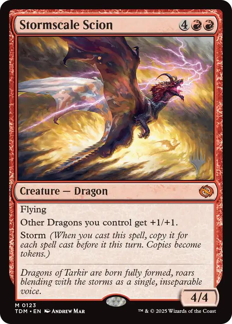 Stormscale Scion [Tarkir: Dragonstorm Promos] | Exor Games Truro