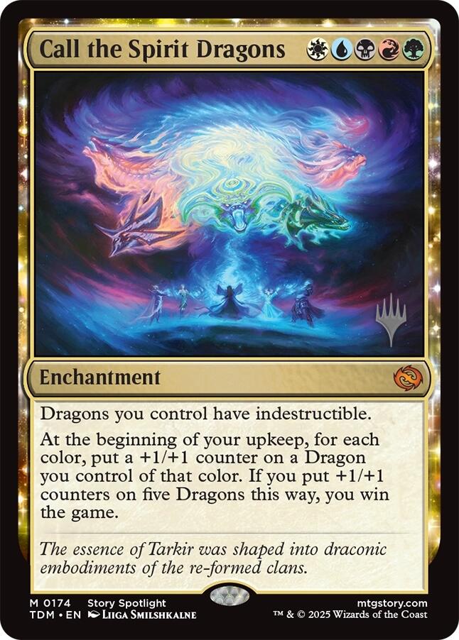 Call the Spirit Dragons [Tarkir: Dragonstorm Promos] | Exor Games Truro
