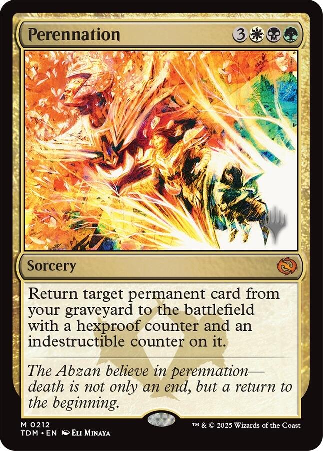 Perennation [Tarkir: Dragonstorm Promos] | Exor Games Truro