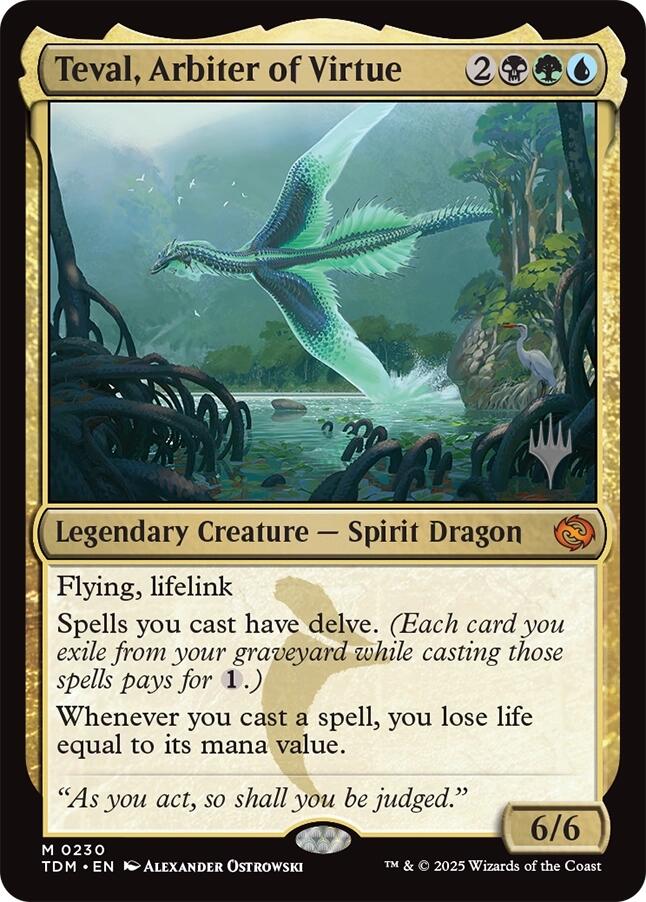Teval, Arbiter of Virtue [Tarkir: Dragonstorm Promos] | Exor Games Truro