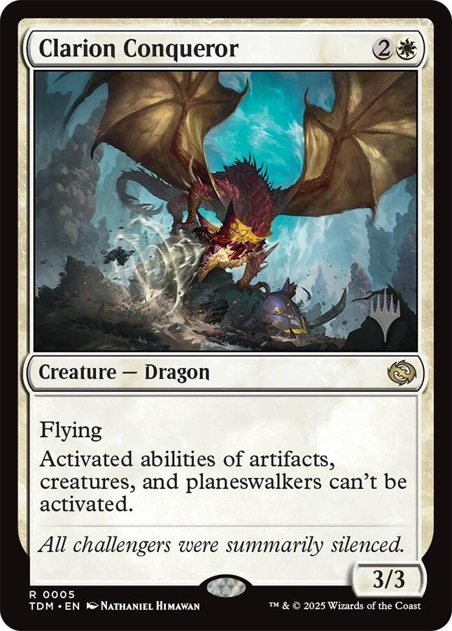 Clarion Conqueror [Tarkir: Dragonstorm Promos] | Exor Games Truro