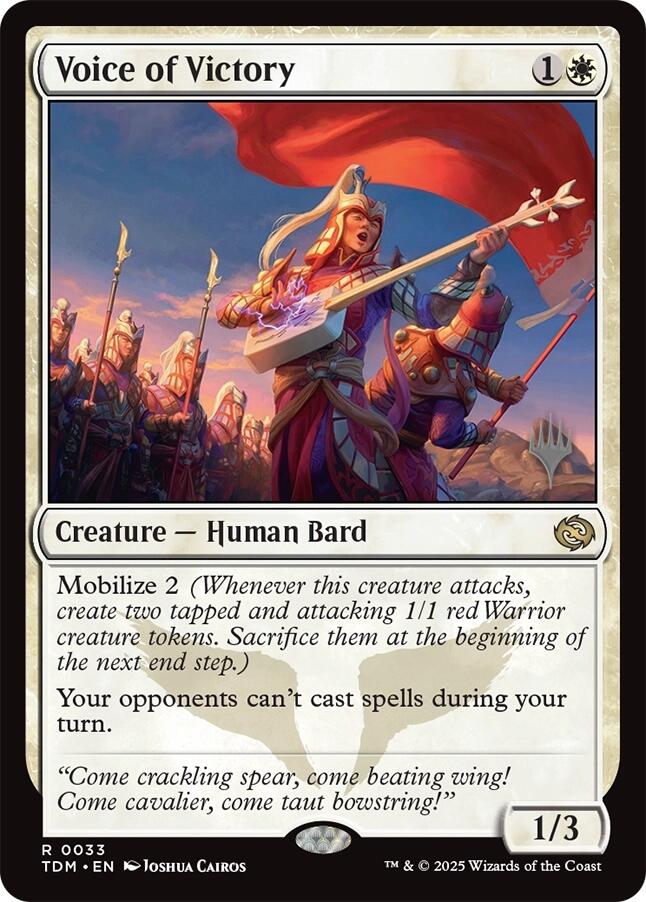 Voice of Victory [Tarkir: Dragonstorm Promos] | Exor Games Truro