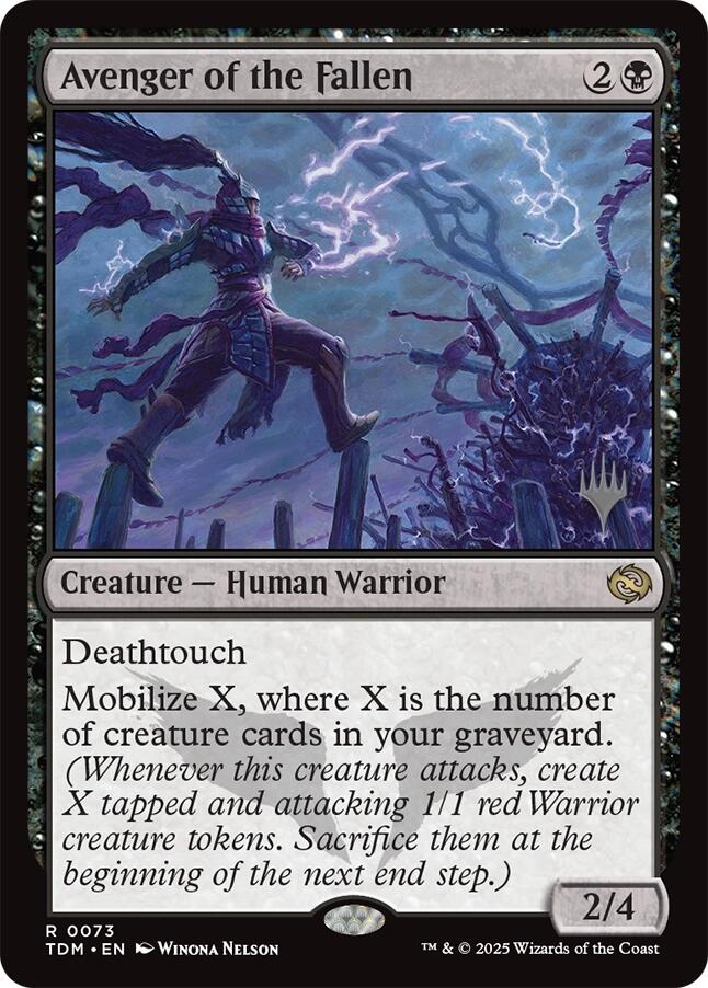 Avenger of the Fallen [Tarkir: Dragonstorm Promos] | Exor Games Truro