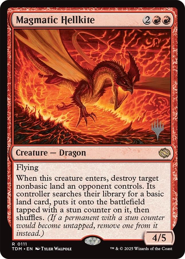 Magmatic Hellkite [Tarkir: Dragonstorm Promos] | Exor Games Truro