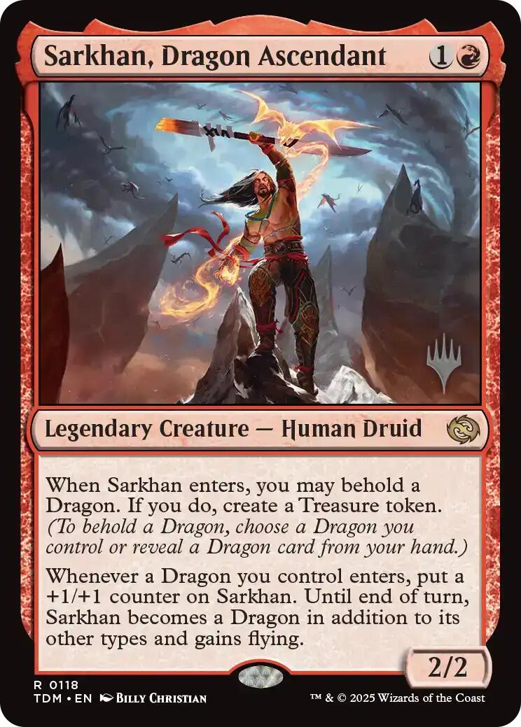 Sarkhan, Dragon Ascendant [Tarkir: Dragonstorm Promos] | Exor Games Truro