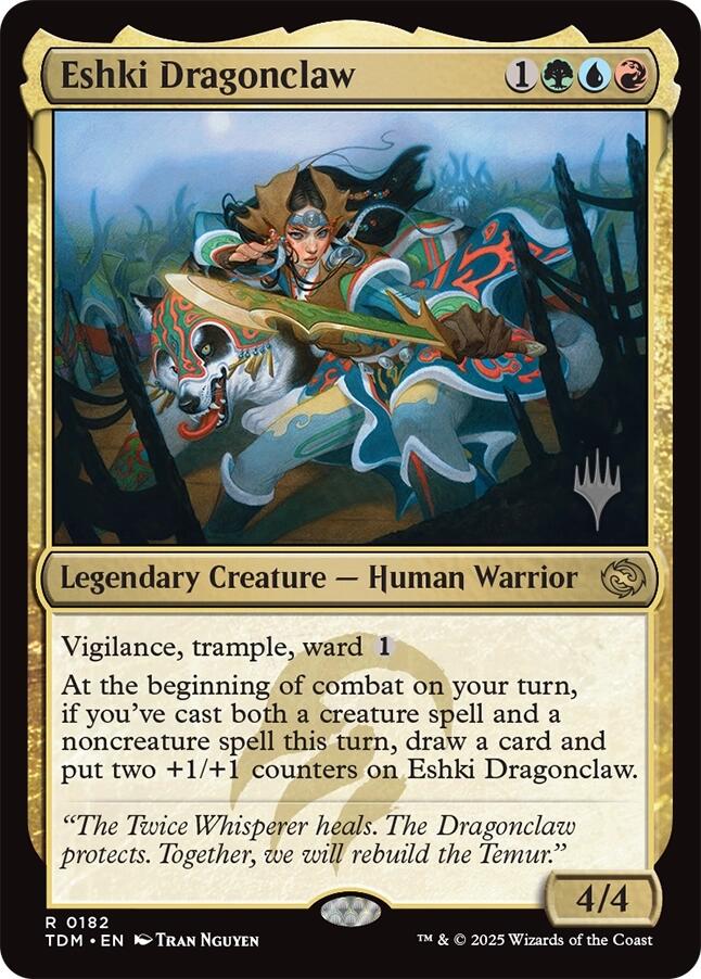 Eshki Dragonclaw [Tarkir: Dragonstorm Promos] | Exor Games Truro