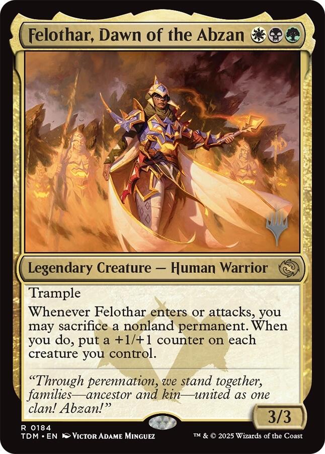 Felothar, Dawn of the Abzan [Tarkir: Dragonstorm Promos] | Exor Games Truro