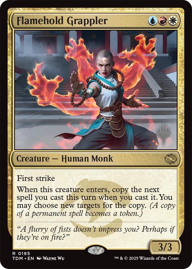Flamehold Grappler [Tarkir: Dragonstorm Promos] | Exor Games Truro