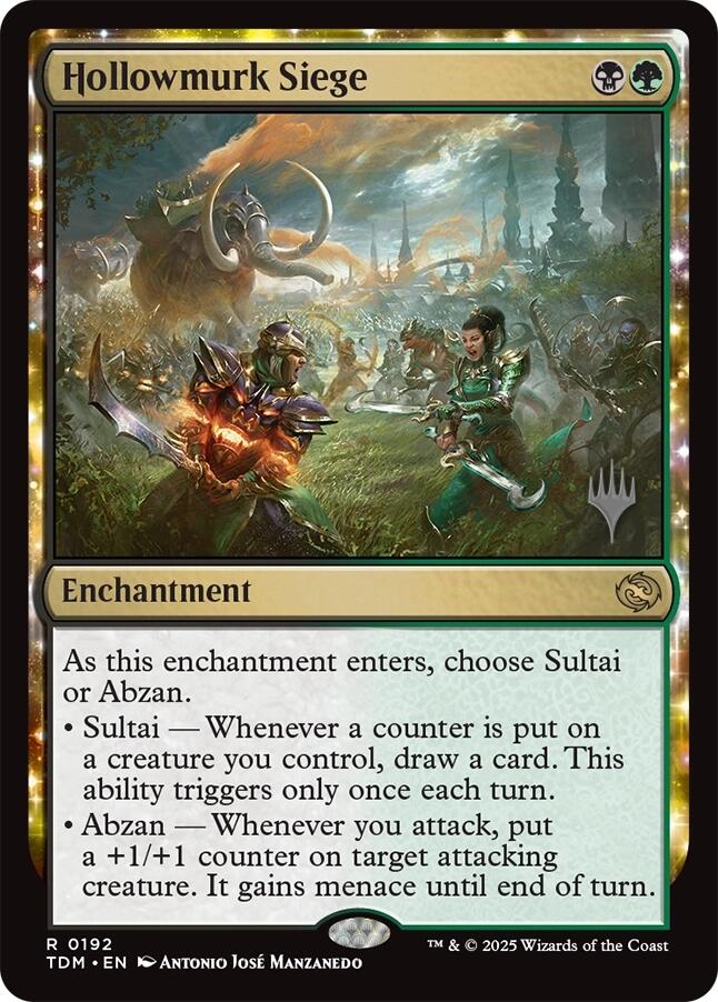 Hollowmurk Siege [Tarkir: Dragonstorm Promos] | Exor Games Truro