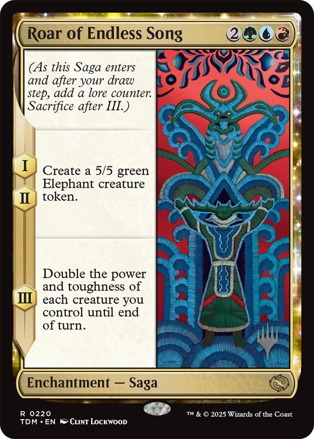 Roar of Endless Song [Tarkir: Dragonstorm Promos] | Exor Games Truro