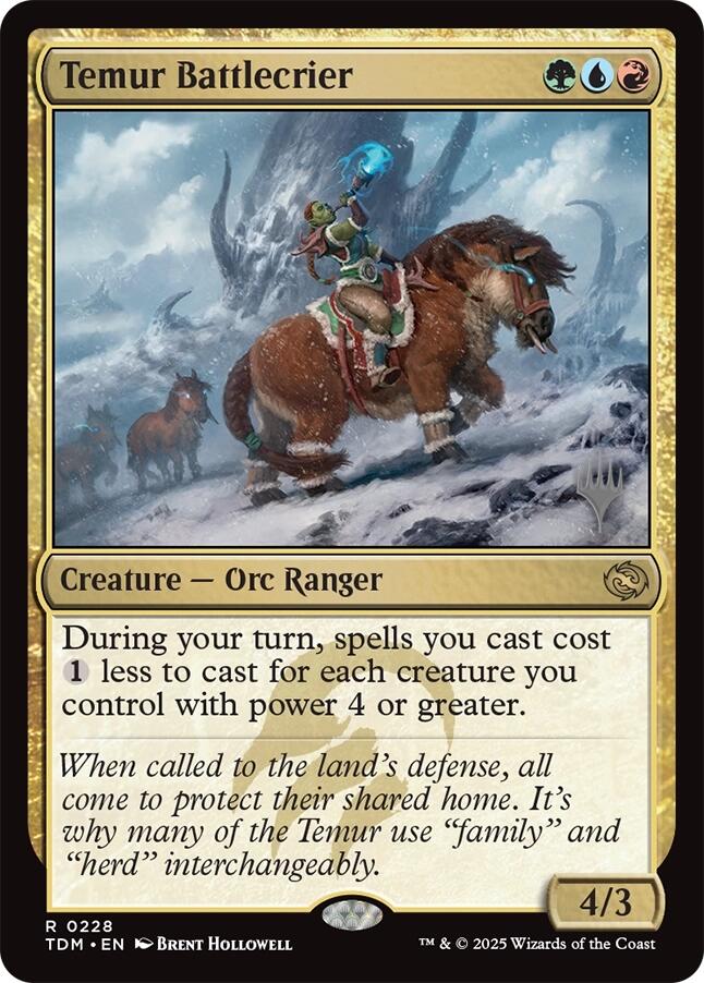 Temur Battlecrier [Tarkir: Dragonstorm Promos] | Exor Games Truro