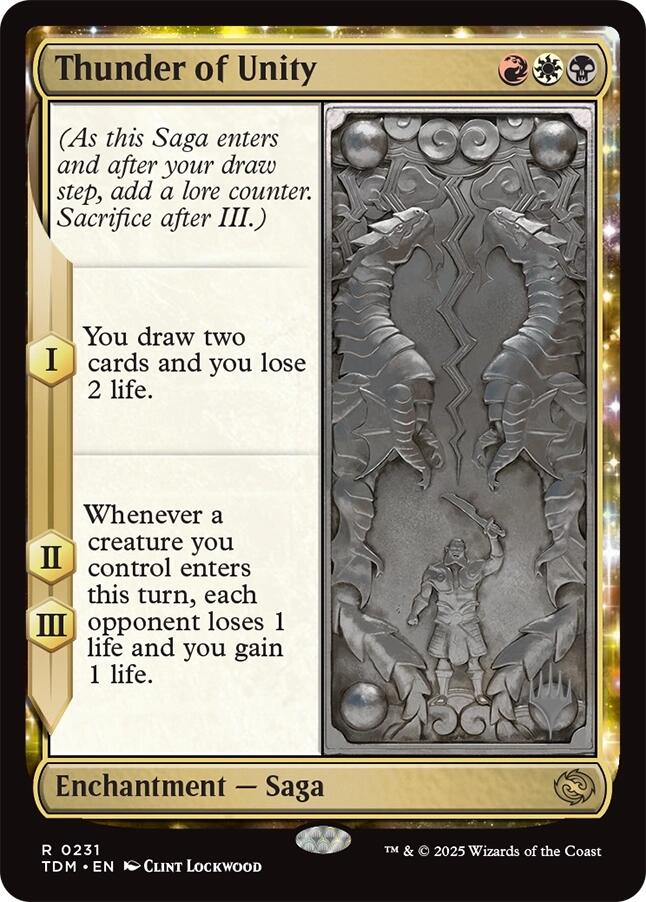 Thunder of Unity [Tarkir: Dragonstorm Promos] | Exor Games Truro