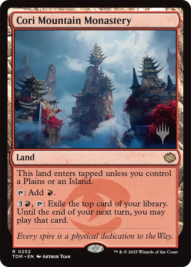 Cori Mountain Monastery [Tarkir: Dragonstorm Promos] | Exor Games Truro