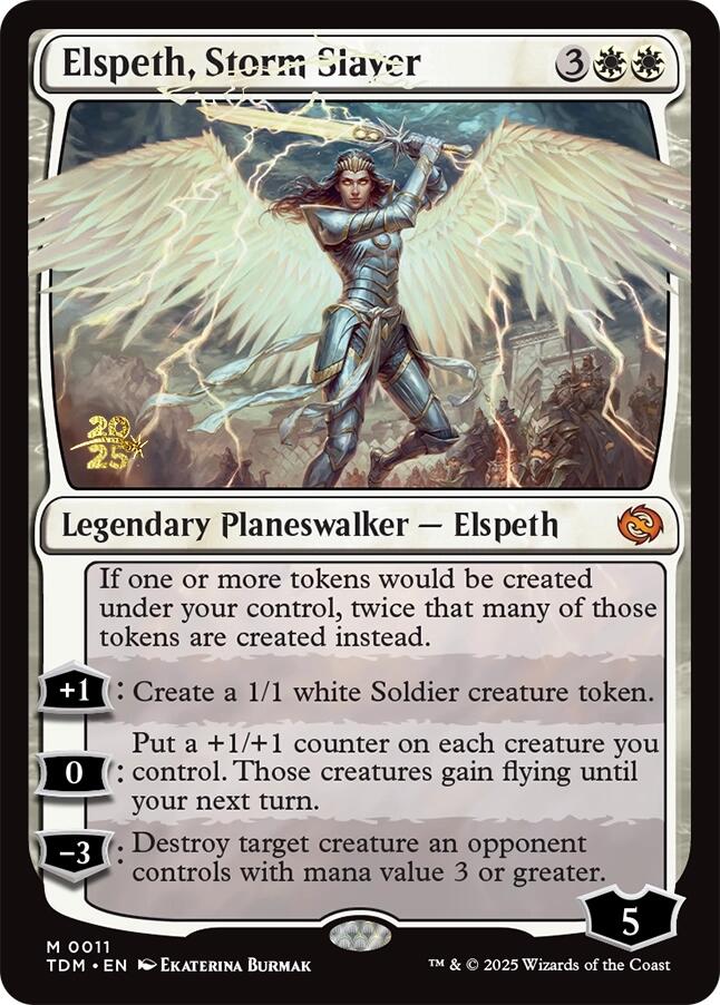 Elspeth, Storm Slayer [Tarkir: Dragonstorm Prerelease Promos] | Exor Games Truro