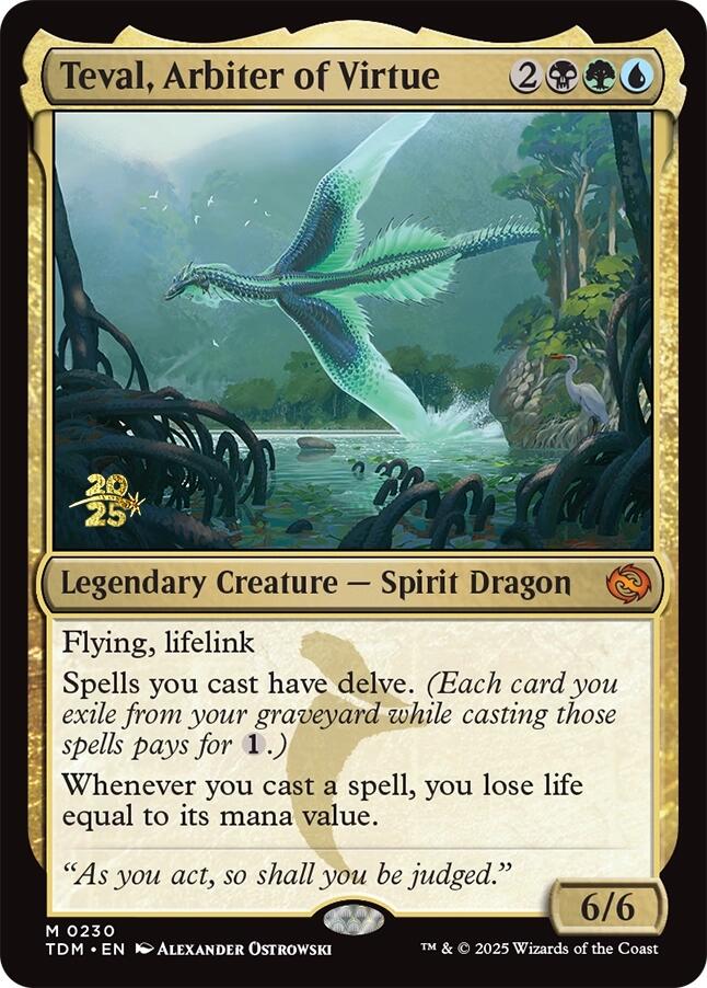 Teval, Arbiter of Virtue [Tarkir: Dragonstorm Prerelease Promos] | Exor Games Truro