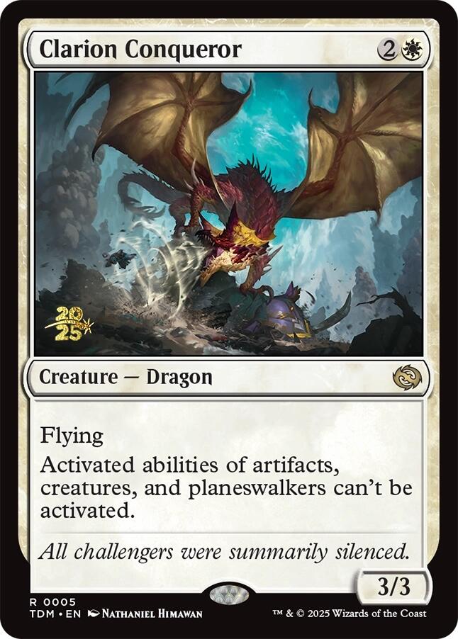 Clarion Conqueror [Tarkir: Dragonstorm Prerelease Cards] | Exor Games Truro