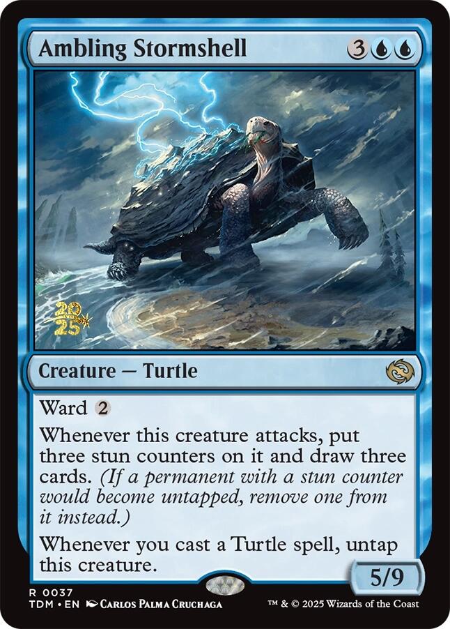 Ambling Stormshell [Tarkir: Dragonstorm Prerelease Cards] | Exor Games Truro