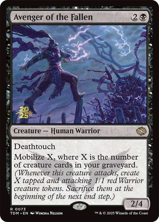 Avenger of the Fallen [Tarkir: Dragonstorm Prerelease Promos] | Exor Games Truro
