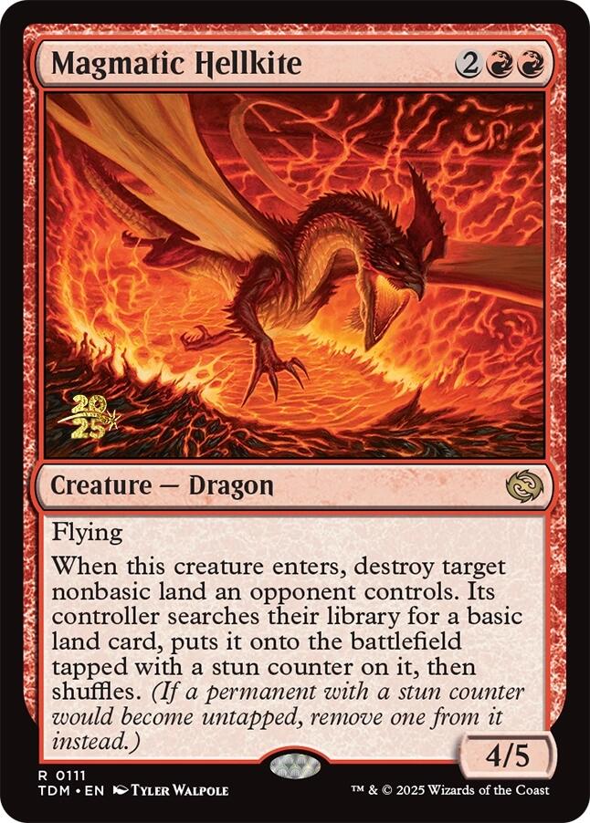 Magmatic Hellkite [Tarkir: Dragonstorm Prerelease Promos] | Exor Games Truro