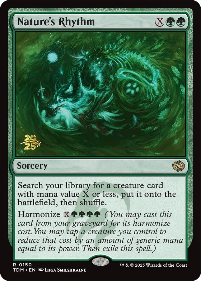 Nature's Rhythm [Tarkir: Dragonstorm Prerelease Promos] | Exor Games Truro