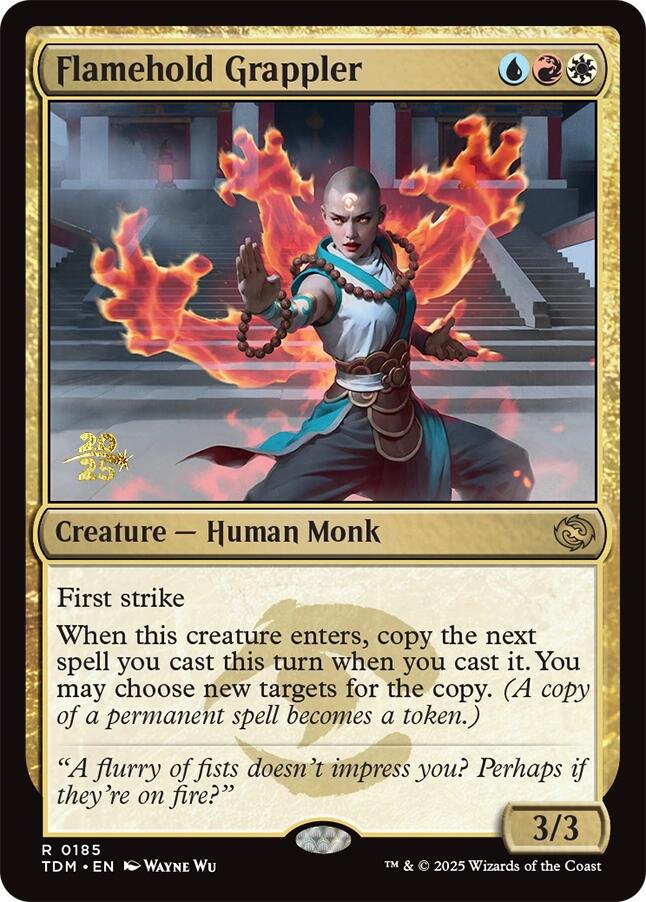 Flamehold Grappler [Tarkir: Dragonstorm Prerelease Promos] | Exor Games Truro