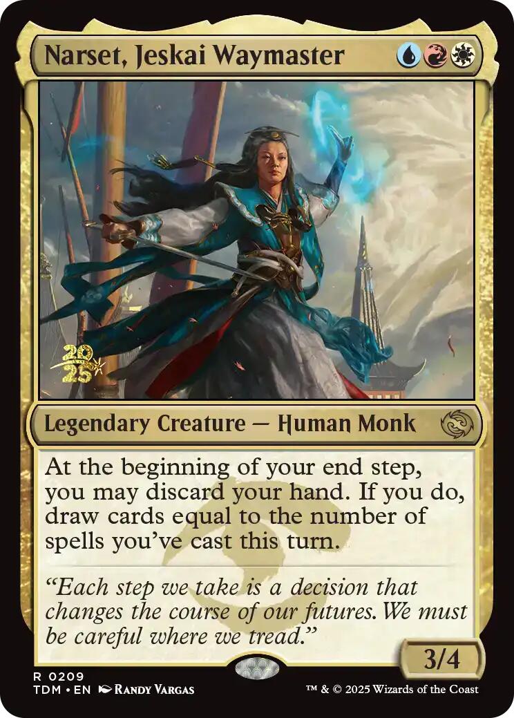 Narset, Jeskai Waymaster [Tarkir: Dragonstorm Prerelease Cards] | Exor Games Truro