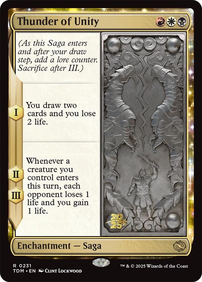 Thunder of Unity [Tarkir: Dragonstorm Prerelease Promos] | Exor Games Truro