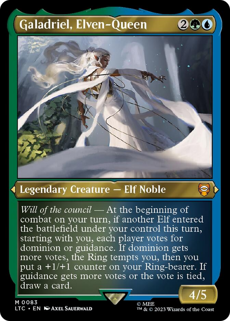 Galadriel, Elven-Queen (Display Commander) [The Lord of the Rings: Tales of Middle-Earth Commander] | Exor Games Truro