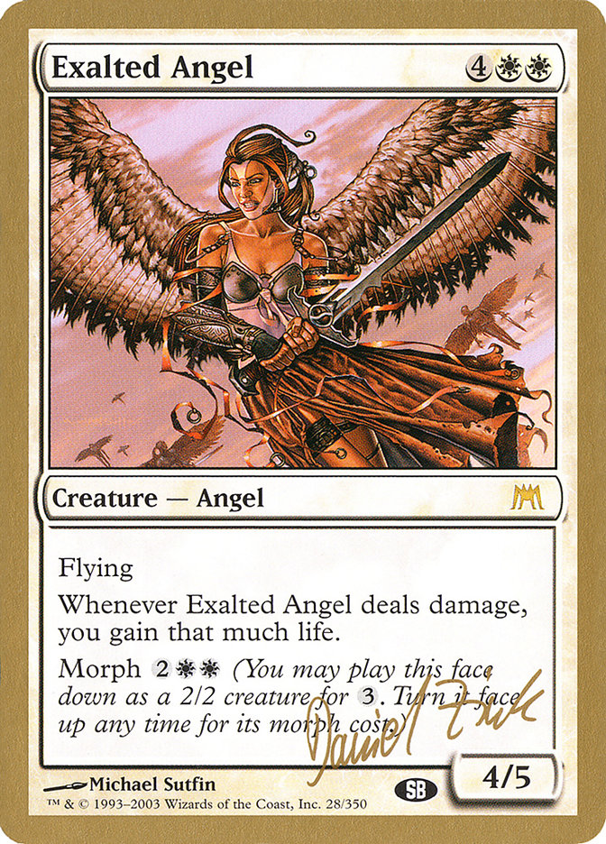 Exalted Angel (Daniel Zink) (SB) [World Championship Decks 2003] | Exor Games Truro