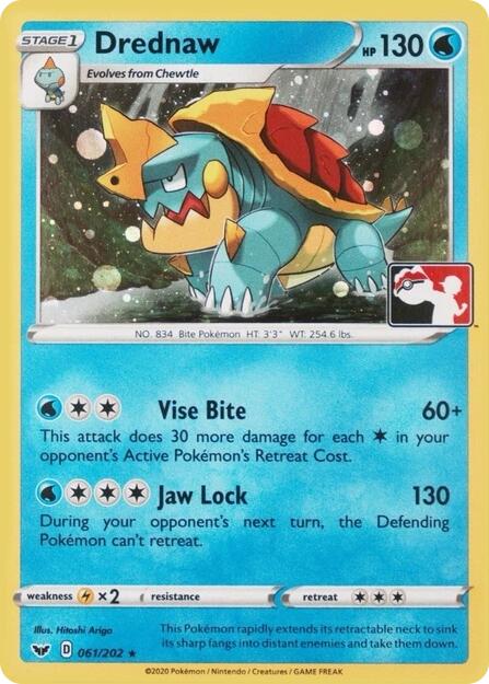 Drednaw (061/202) (Play Pokemon Promo) [League & Championship Cards] | Exor Games Truro
