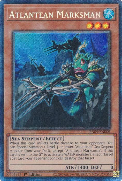 Atlantean Marksman [RA04-EN009] Prismatic Collector's Rare | Exor Games Truro