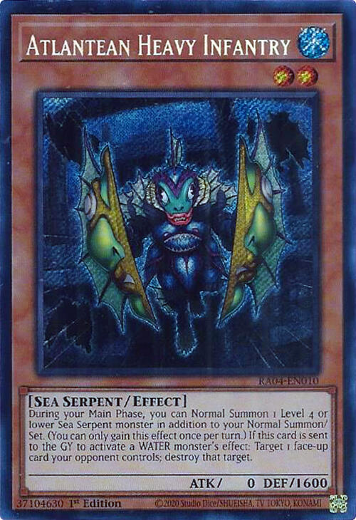 Atlantean Heavy Infantry [RA04-EN010] Secret Rare | Exor Games Truro
