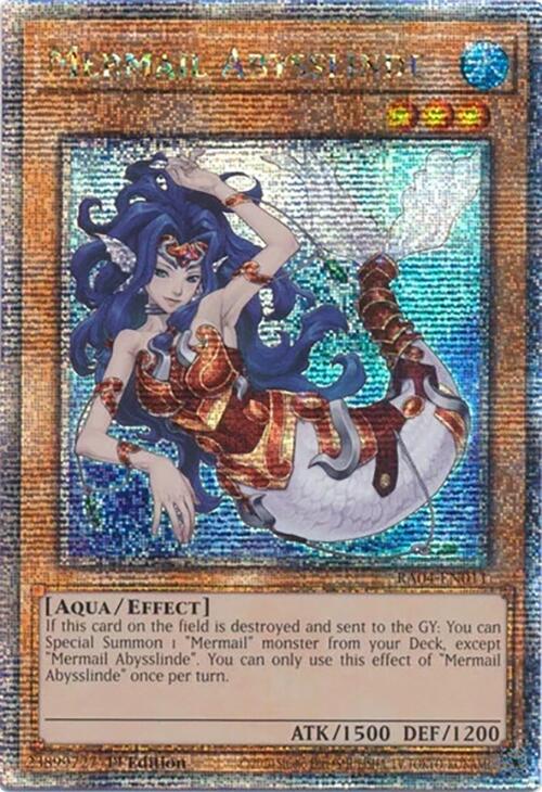 Mermail Abysslinde [RA04-EN011] Quarter Century Secret Rare | Exor Games Truro