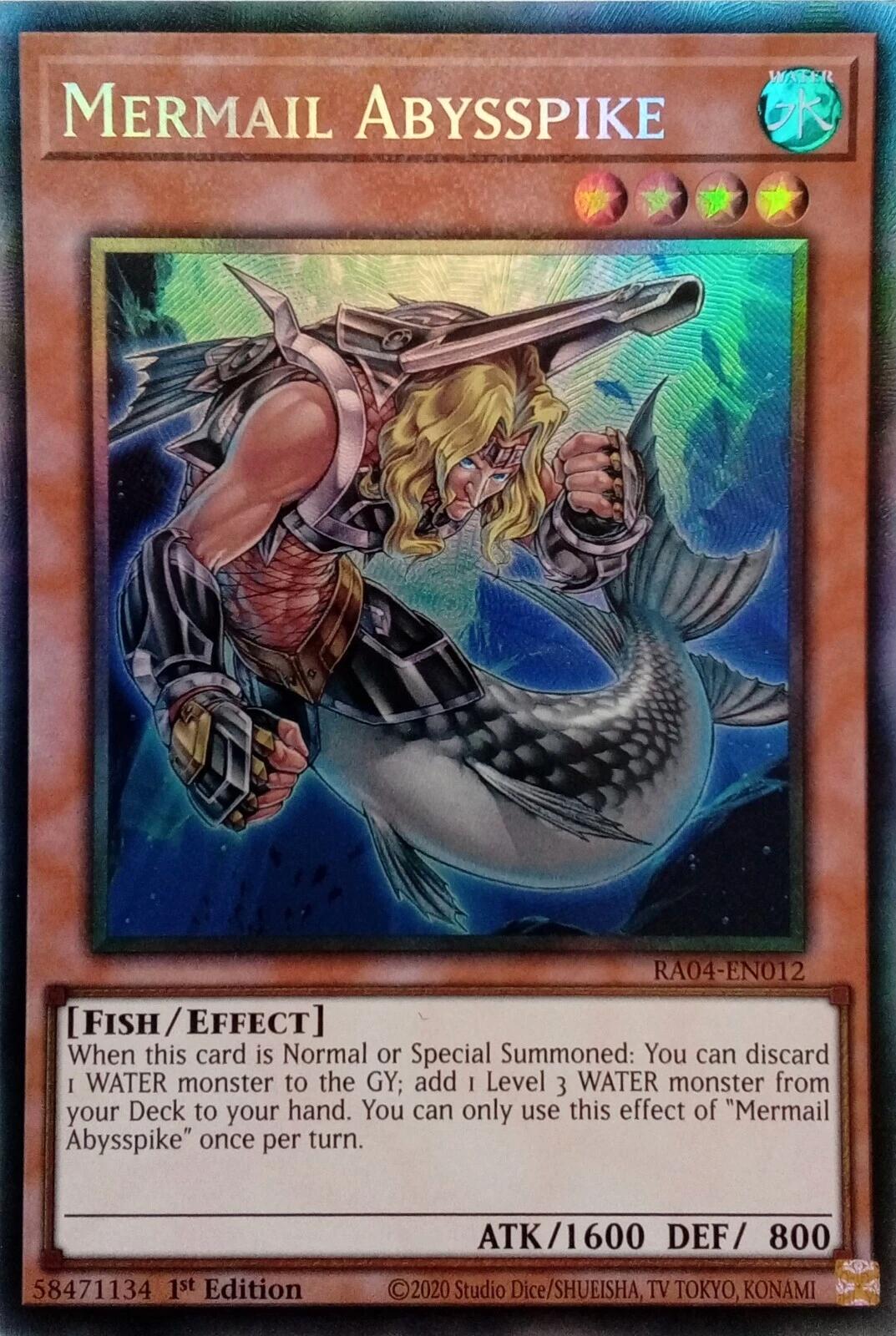 Mermail Abysspike [RA04-EN012] Prismatic Collector's Rare | Exor Games Truro