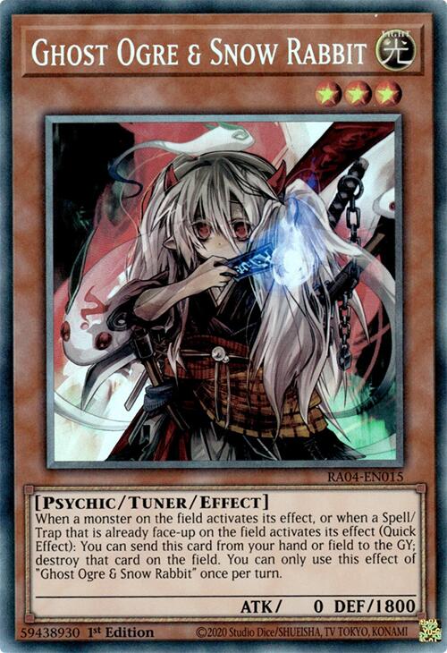Ghost Ogre & Snow Rabbit [RA04-EN015] Prismatic Collector's Rare | Exor Games Truro