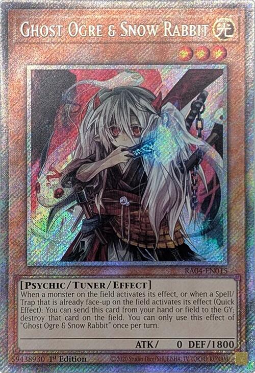 Ghost Ogre & Snow Rabbit [RA04-EN015] Platinum Secret Rare | Exor Games Truro