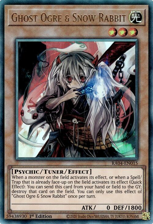 Ghost Ogre & Snow Rabbit [RA04-EN015] Prismatic Ultimate Rare | Exor Games Truro