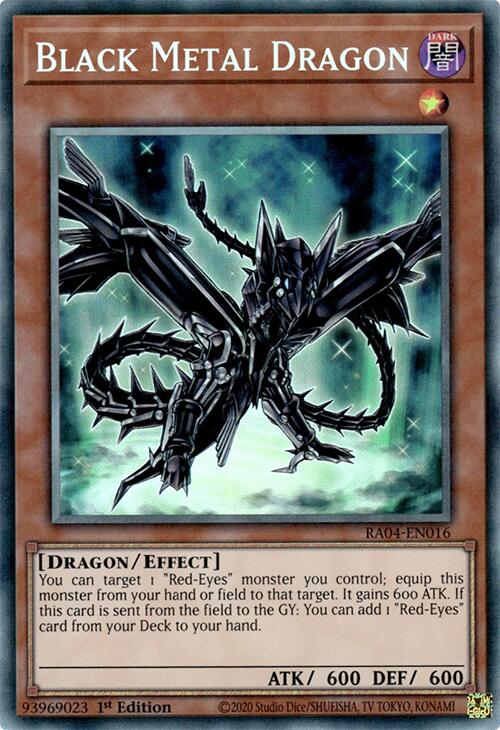 Black Metal Dragon [RA04-EN016] Prismatic Collector's Rare | Exor Games Truro