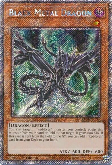 Black Metal Dragon [RA04-EN016] Platinum Secret Rare | Exor Games Truro