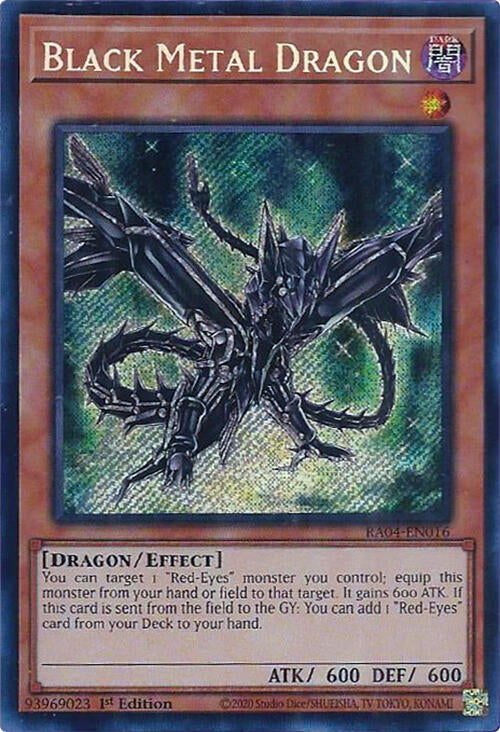Black Metal Dragon [RA04-EN016] Secret Rare | Exor Games Truro