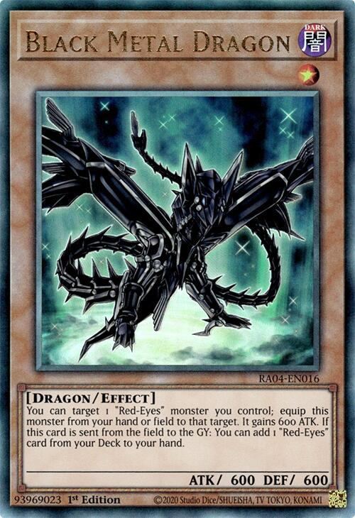 Black Metal Dragon [RA04-EN016] Prismatic Ultimate Rare | Exor Games Truro