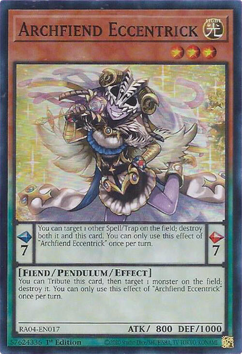 Archfiend Eccentrick [RA04-EN017] Super Rare | Exor Games Truro