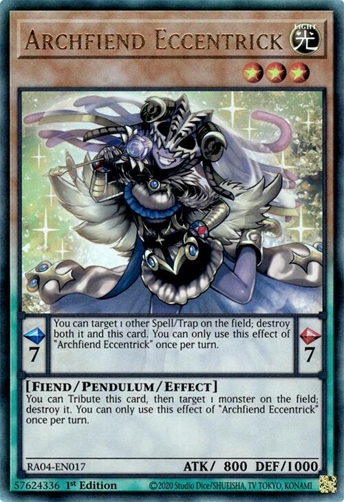 Archfiend Eccentrick [RA04-EN017] Prismatic Ultimate Rare | Exor Games Truro